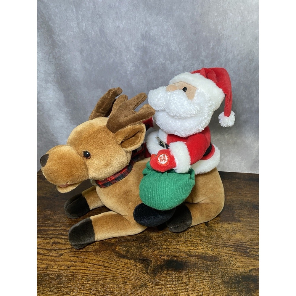 Santa & Dasher‎ Plush The True Meaning of Christmas Avon